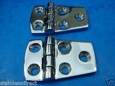 PAIR OF STAINLESS STEEL 316, 56MM X 38MM OFF SET HINGES