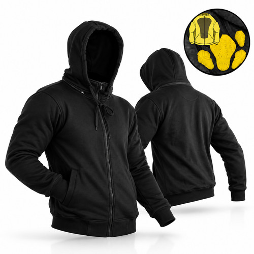 Mens black fleece hoodie - hoodie, with