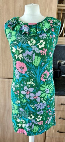 Vintage green floral - , shift