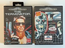 Sega Mega Drive Games The Terminator & T2 Arcade Game Boxed CIB