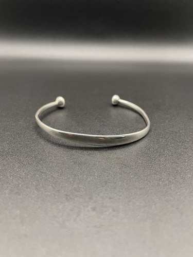 Sterling silver torque bangle - sterling,
