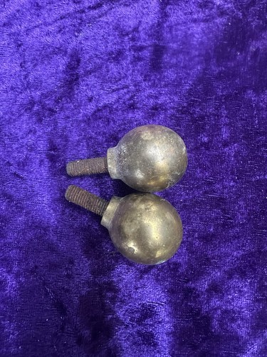 Antique brass bed - antique, ball