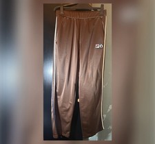 Playboy x FILA Brown Retro Style Joggers/Tracksuit Bottoms Size M 100% Polyester