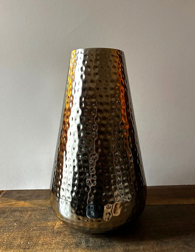 Large hammered metal floor - hammered,