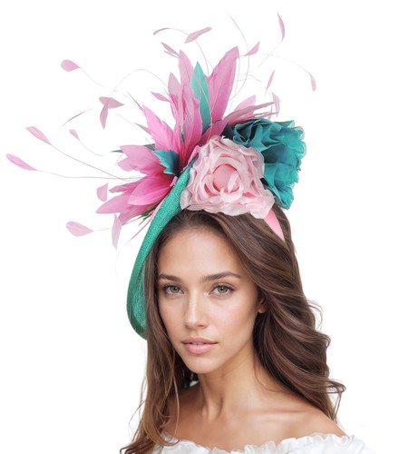 Emerald jade green - green, pink