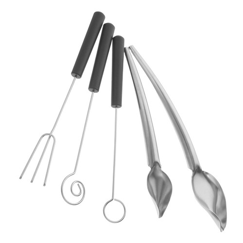 5pcs chocolate dipping spoons - chocolate,