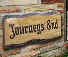 Personalised Carved Oak Wooden