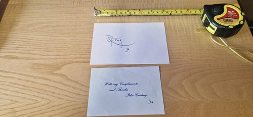 Peter cushing autograph - autograph, signed