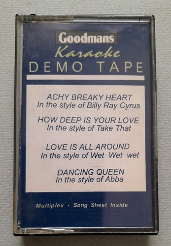 Goodmans karaoke demo tape - karaoke,