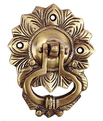 Brass door knocker - brass,