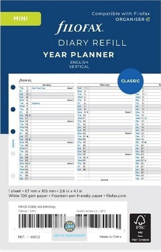 Filofax mini year - filofax,