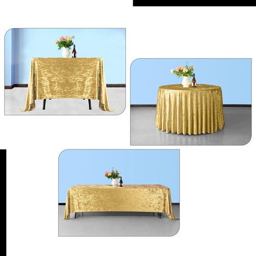 Soft crushed velvet tablecloth - soft,