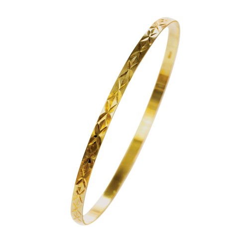 Gold solid slave - gold, bangle