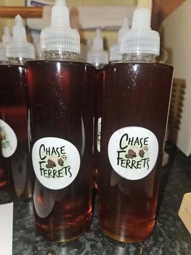 Ferret oil treat bottles - ferret,