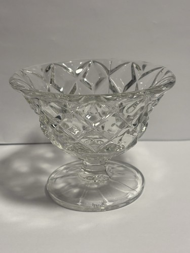 Pressed glass ice - cream, sundae