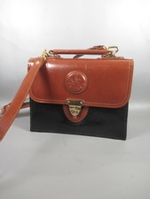 vintage chiltern leather messenger bag shoulder strap doctors bag brown black