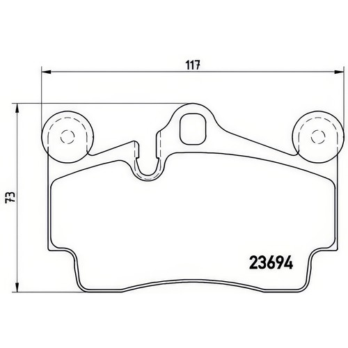 Brembo p85070 brake pad set - p85070,