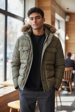 Superdry mens coat flight