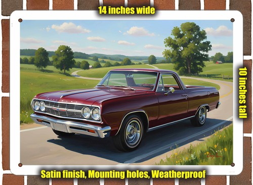 Metal sign 1965 chevrolet el - -,