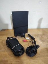 Sony PS2 Slim Black SCPH-70003 - Console with Cables - Good Working Order