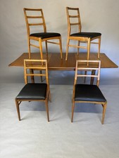 Mid Century Rectangular Teak Table And 4 Chairs Richard Hornby Retro Dining