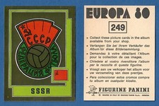 PANINI EUROPE 80 FOOTBALLERS