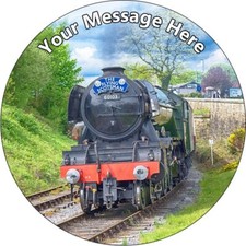 Steam Train Personalised Cake