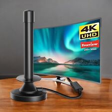 Freeview TV Aerial Portable Digital HD Television Antenna Magnetic Base Indoor