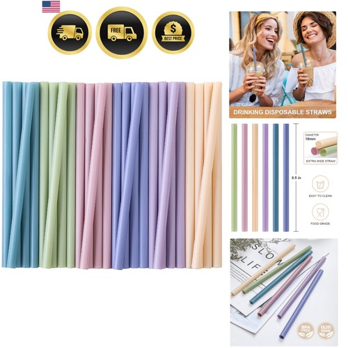 Plastic drinking straws 100 - plastic,