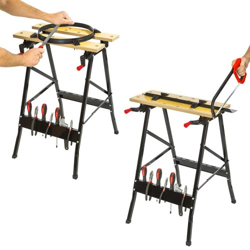 Folding trestle wooden work - trestle,