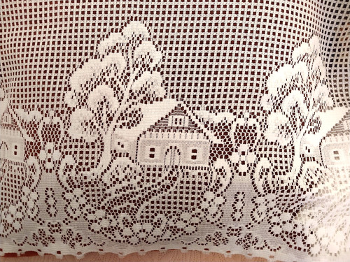Vintage french pictorial - french, lace