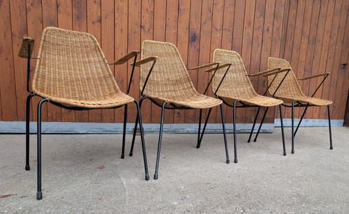 Vintage basket chair - basket, armchair