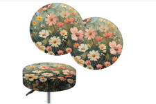 Wild Flowers Round Stool
