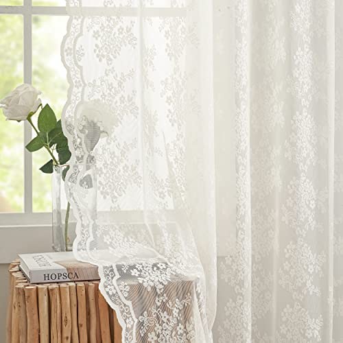 Vintage lace curtains - lace,
