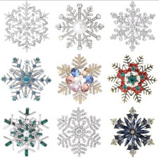 Snowflake festive Brooch Pin