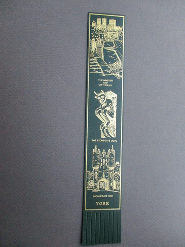 Leather bookmark york - leather,