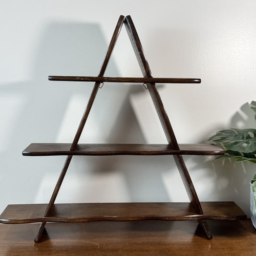 Vintage frame wooden tiered - a-frame,