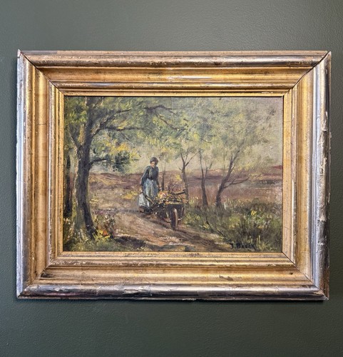 Antique french landscape - french,