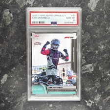 Kimi Antonelli RC 2025 Topps Now F1 #33 F1 Record Pole Helmet Image - PSA 10