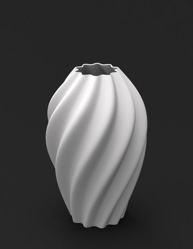 Aurelia vase modern spiral - modern,