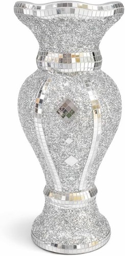 Silver crushed diamond sparkle - crushed,