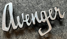 VINTAGE HILLMAN AVENGER METAL CAR BADGE GOOD USED CONDITION FOR AGE