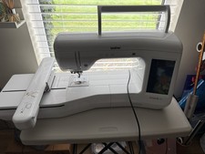 Brother Innovis V3 Embroidery Machine with PE Design. V.G.C. Low Thread Count.