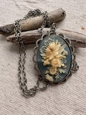 Beautiful vintage blue floral - vintage,