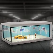 1/64 Diorama Car Garage Model Lighting Mini Cars Showroom Display Scene Gift UK