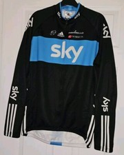 ADIDAS TEAM SKY MENS CYCLING LONGSLEEVE JERSEY SIZE XXLARGE GREAT USED CONDITION
