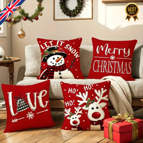 Christmas cushion cover - cushion,