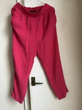 Zara Basic Hot Pink Trousers Size Small See Description Womens Smart Casual UK