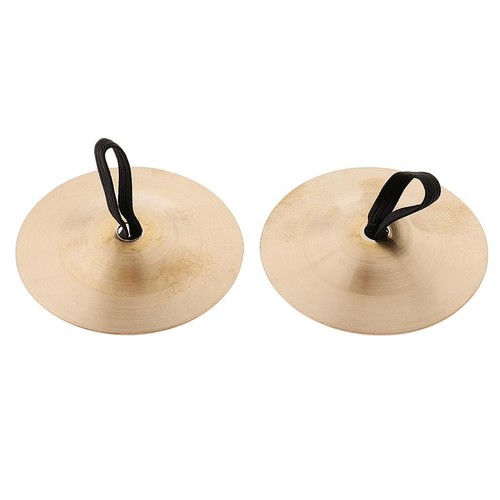 Pair brass finger cymbals - brass,