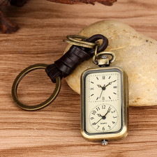 Bronze keychain pocket watch